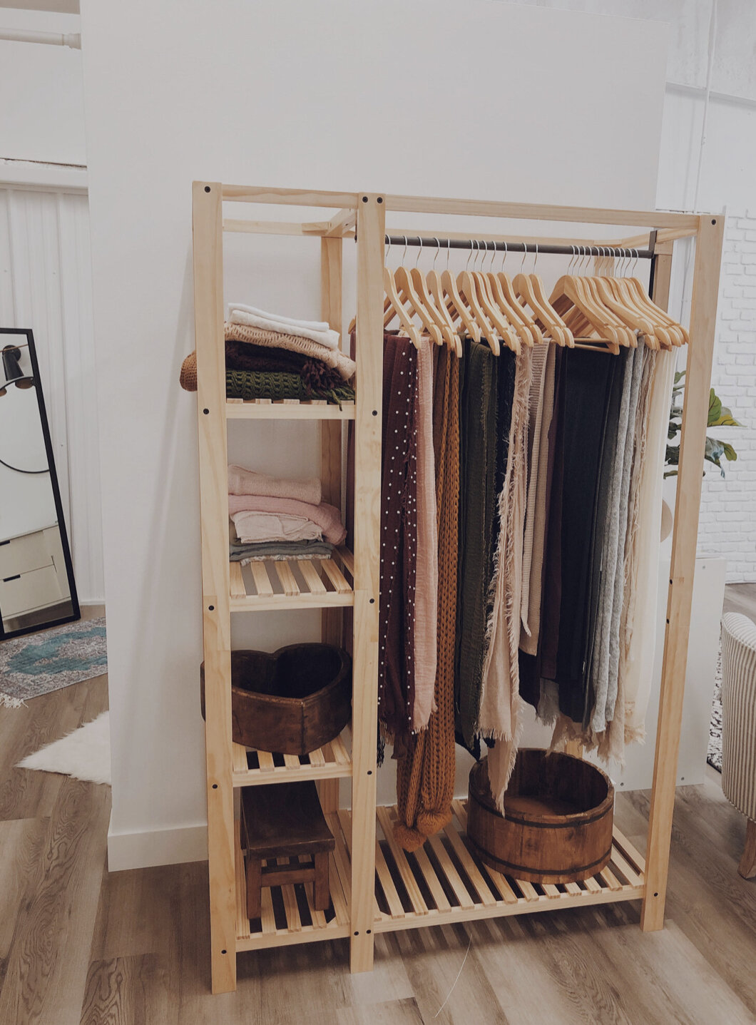The studio also features a private changing room with a full length mirror, seating and changing table. The changing room is perfect for changing or feeding your baby in private.
